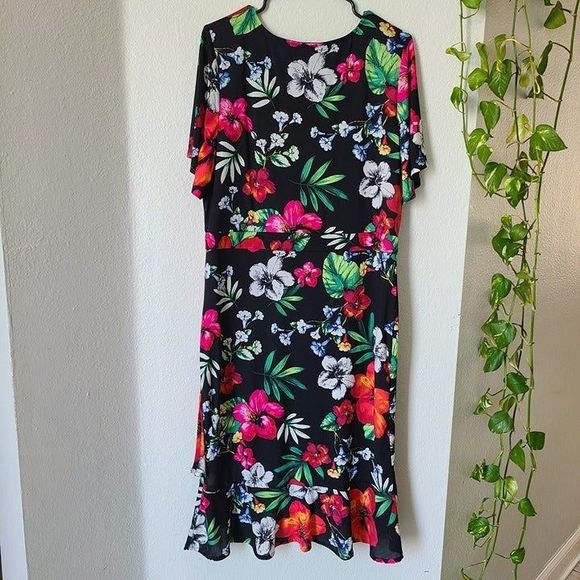 Thalia Sodi Floral Dress Size XL - Picture 9 of 9